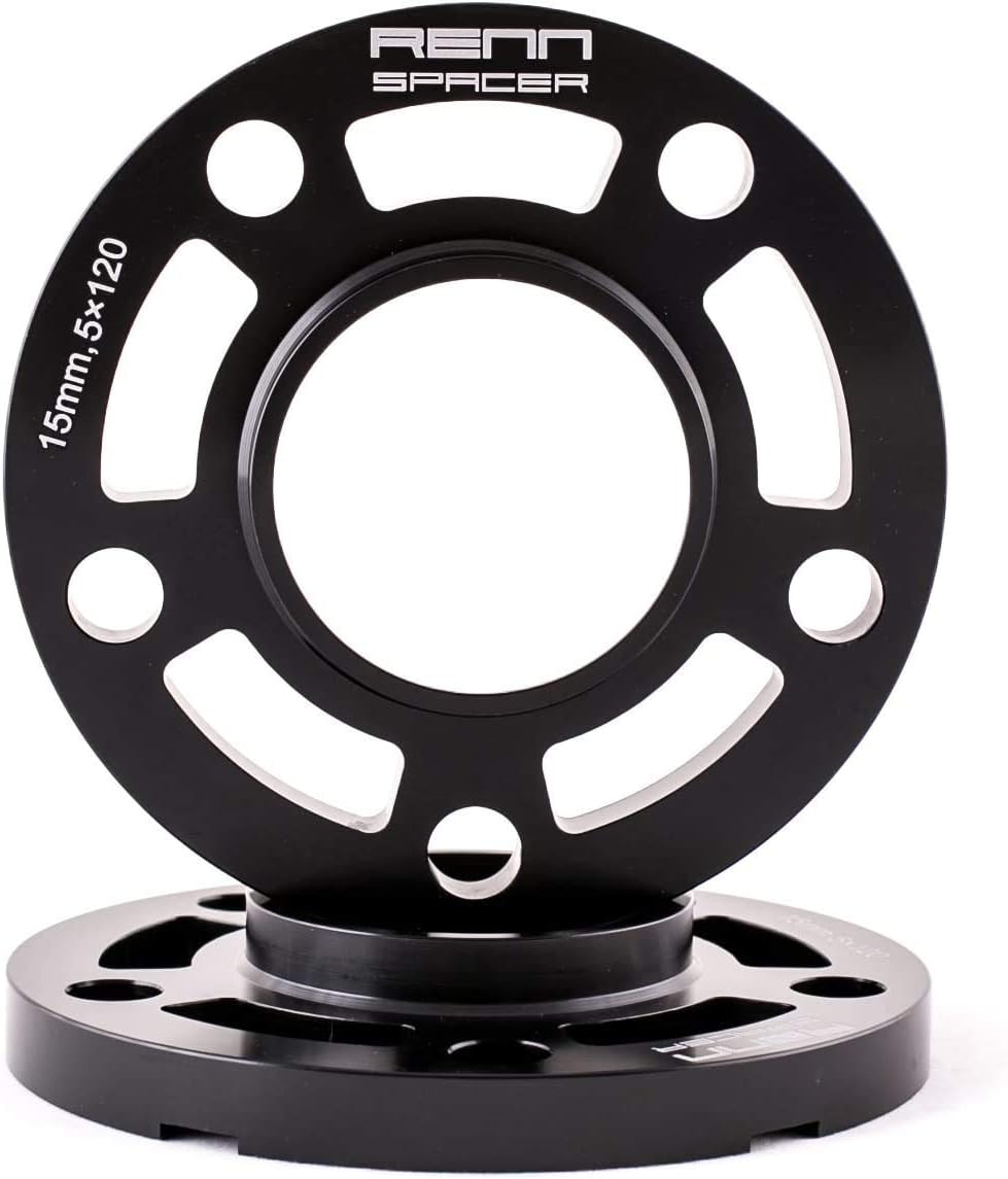 Renn Motorsport 15MM 2PCS 5x120 Spacers with 10PCS Extended Lugs fit BMW's F10 F22 F30 F32 F80 F82