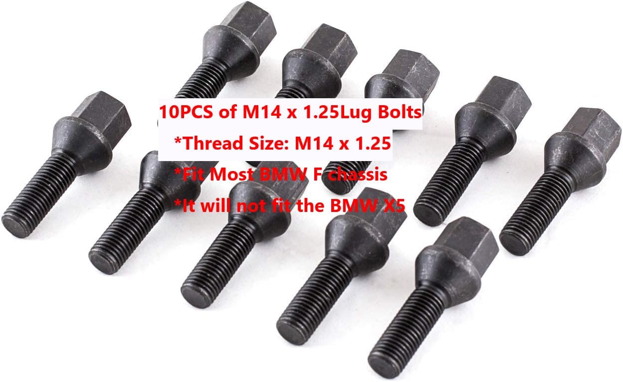 Renn Motorsport 15MM 2PCS 5x120 Spacers with 10PCS Extended Lugs fit BMW's F10 F22 F30 F32 F80 F82